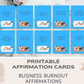 30 Business Burnout Affirmation Cards