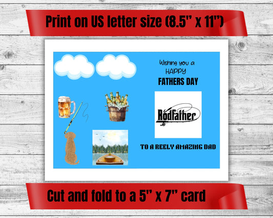 Fathers Day Fishing Card