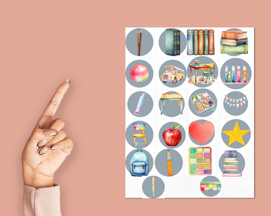 School Sticker Sheet