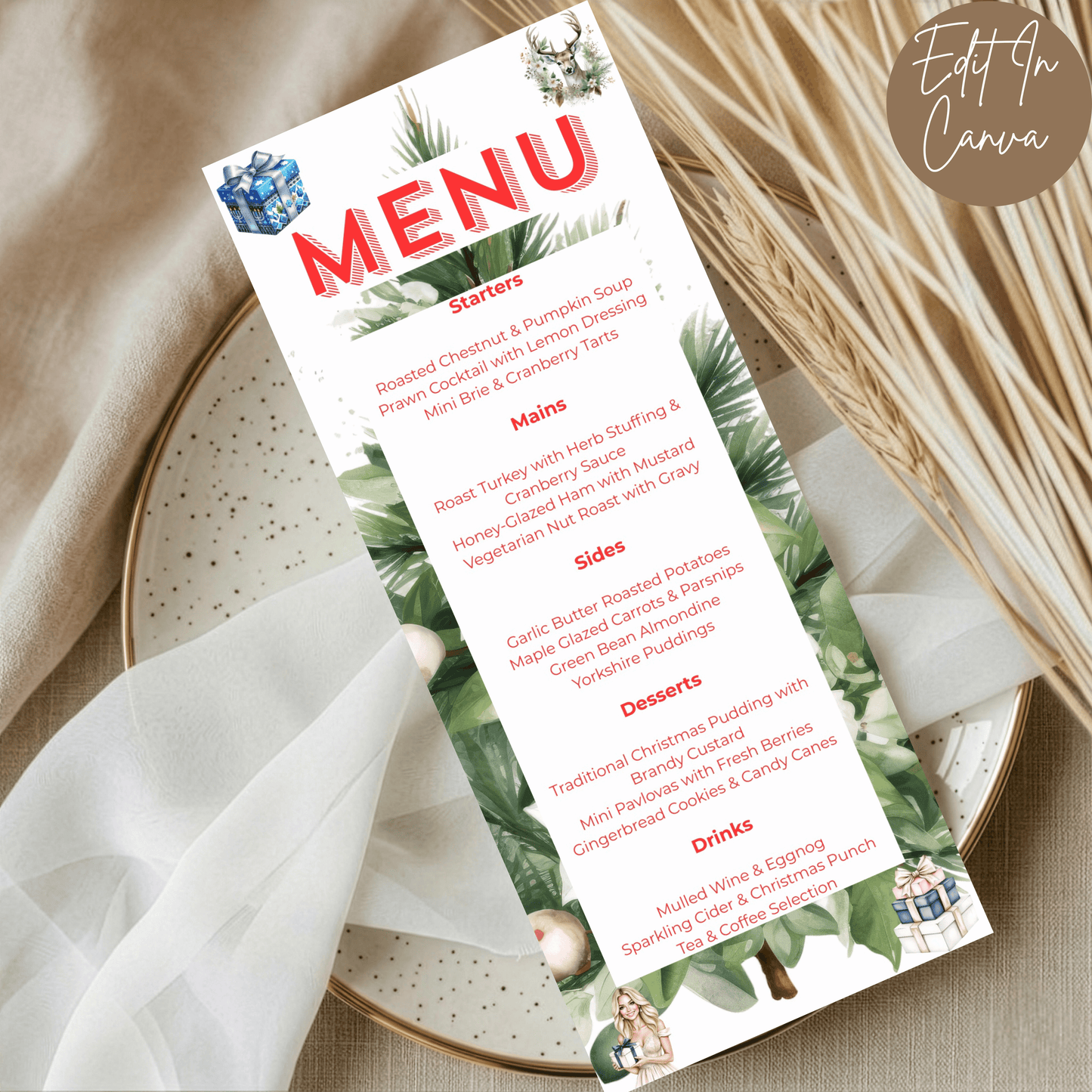 Christmas Party Menu