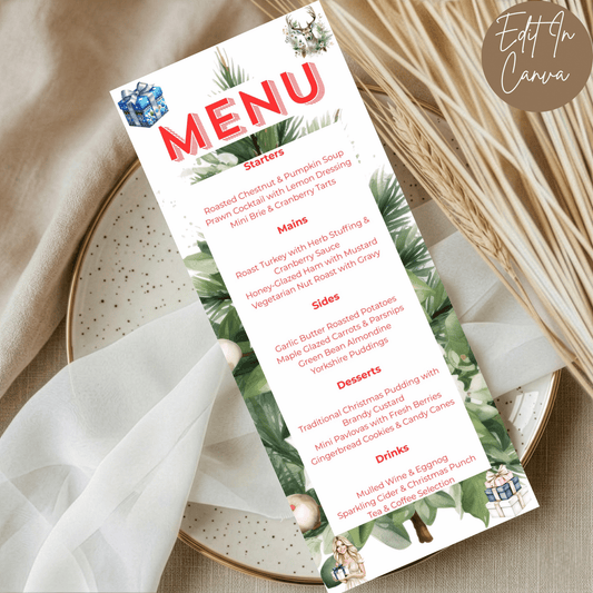 Christmas Party Menu