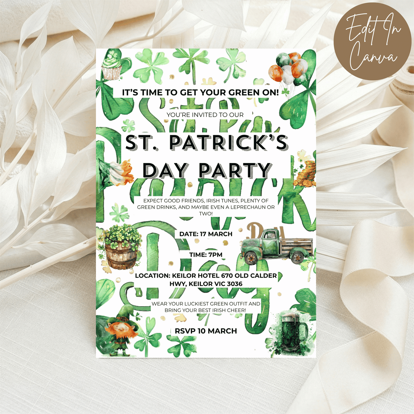 St Patricks Day Invitation