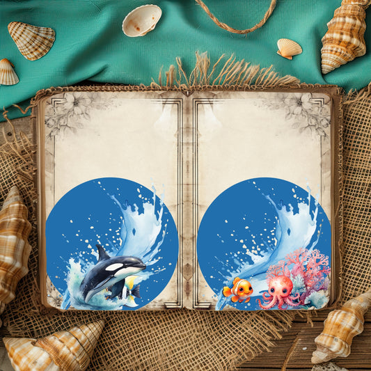 Sea Animals Junk Journal