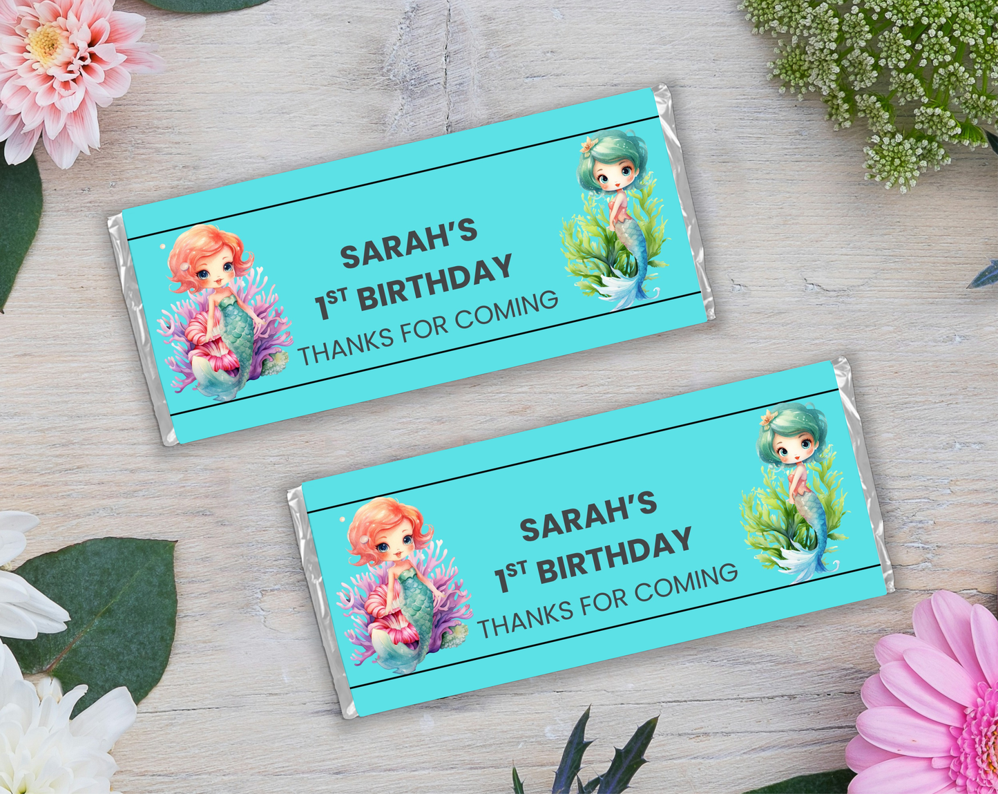 1st Birthday Chocolate Bar Wrapper