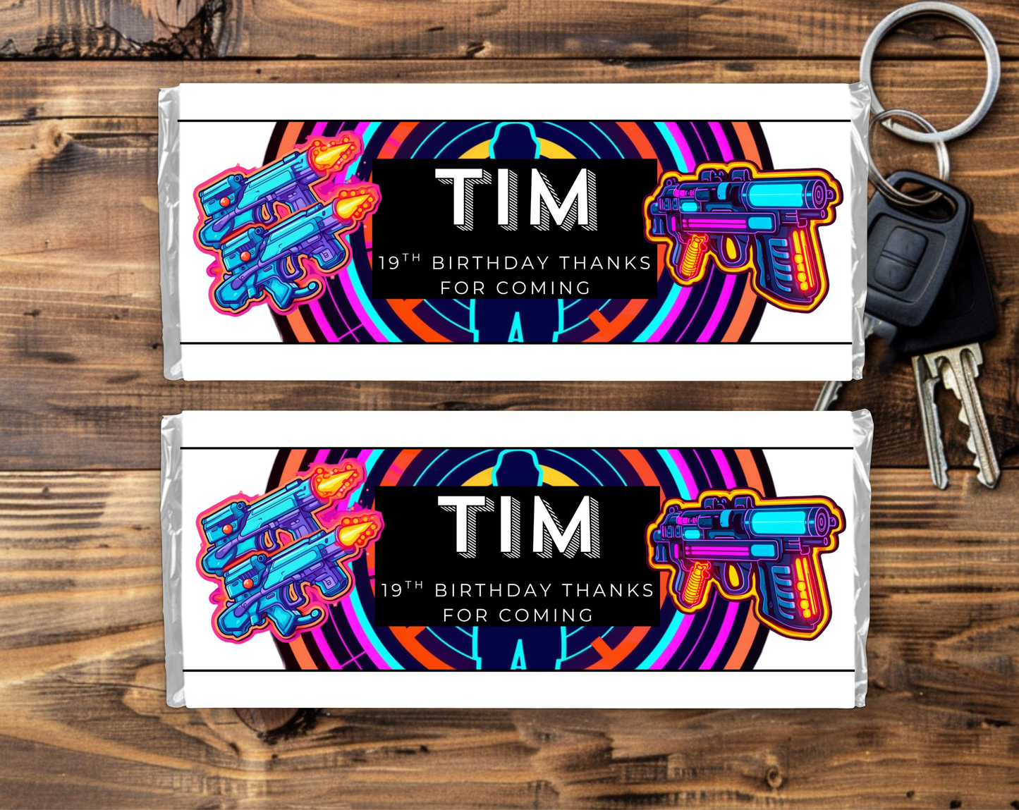 19th Birthday Chocolate Bar Wrapper