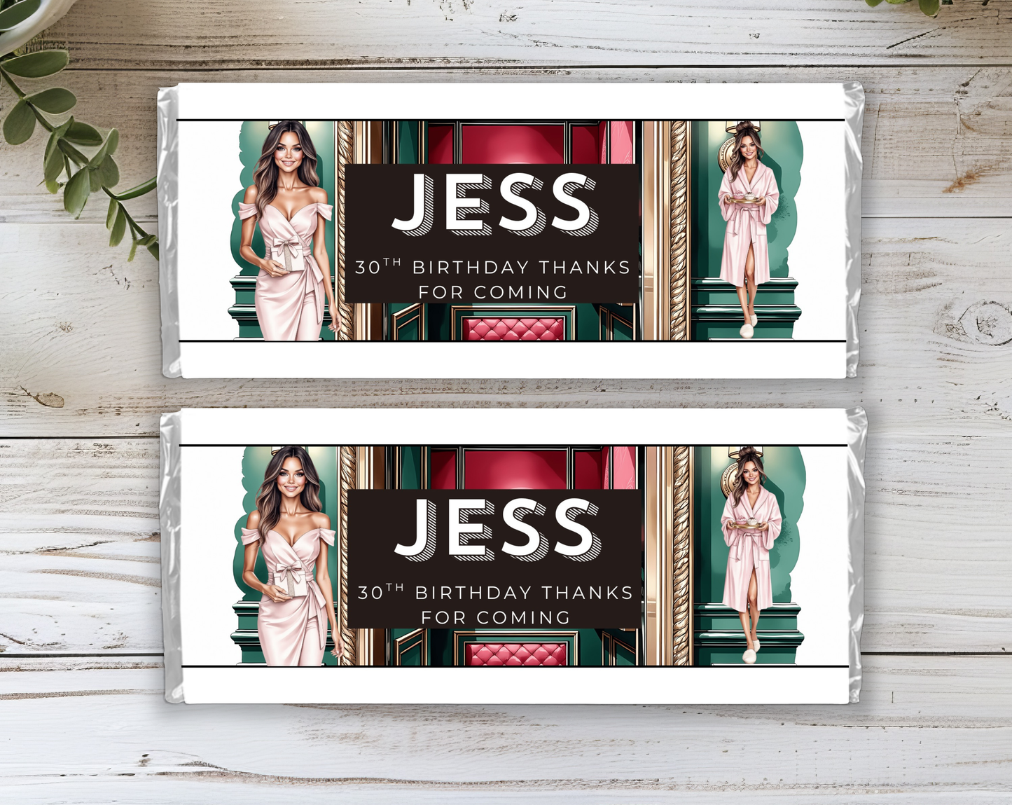 30th Birthday Chocolate Bar Wrapper Female