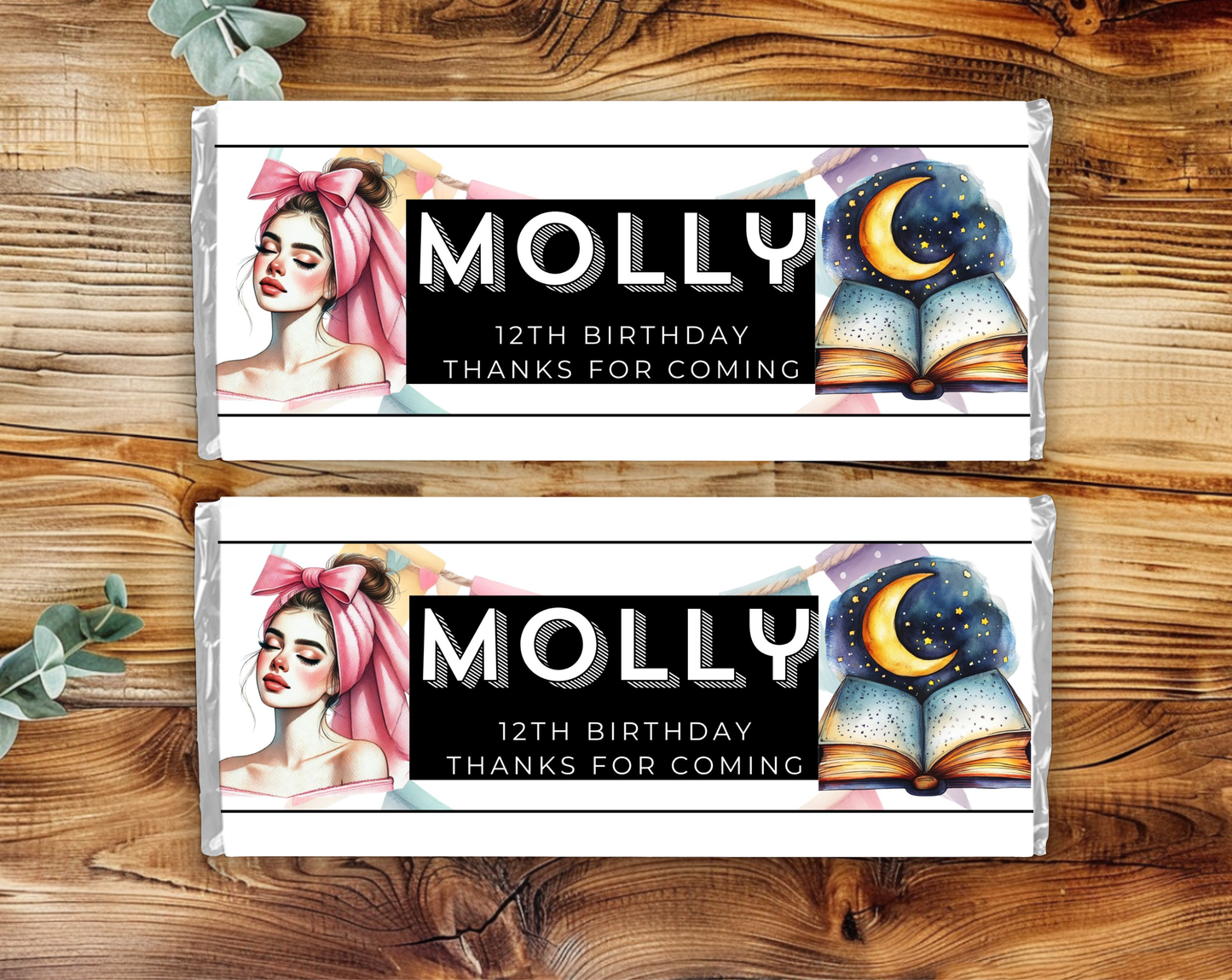 12th Birthday Chocolate Bar Wrapper