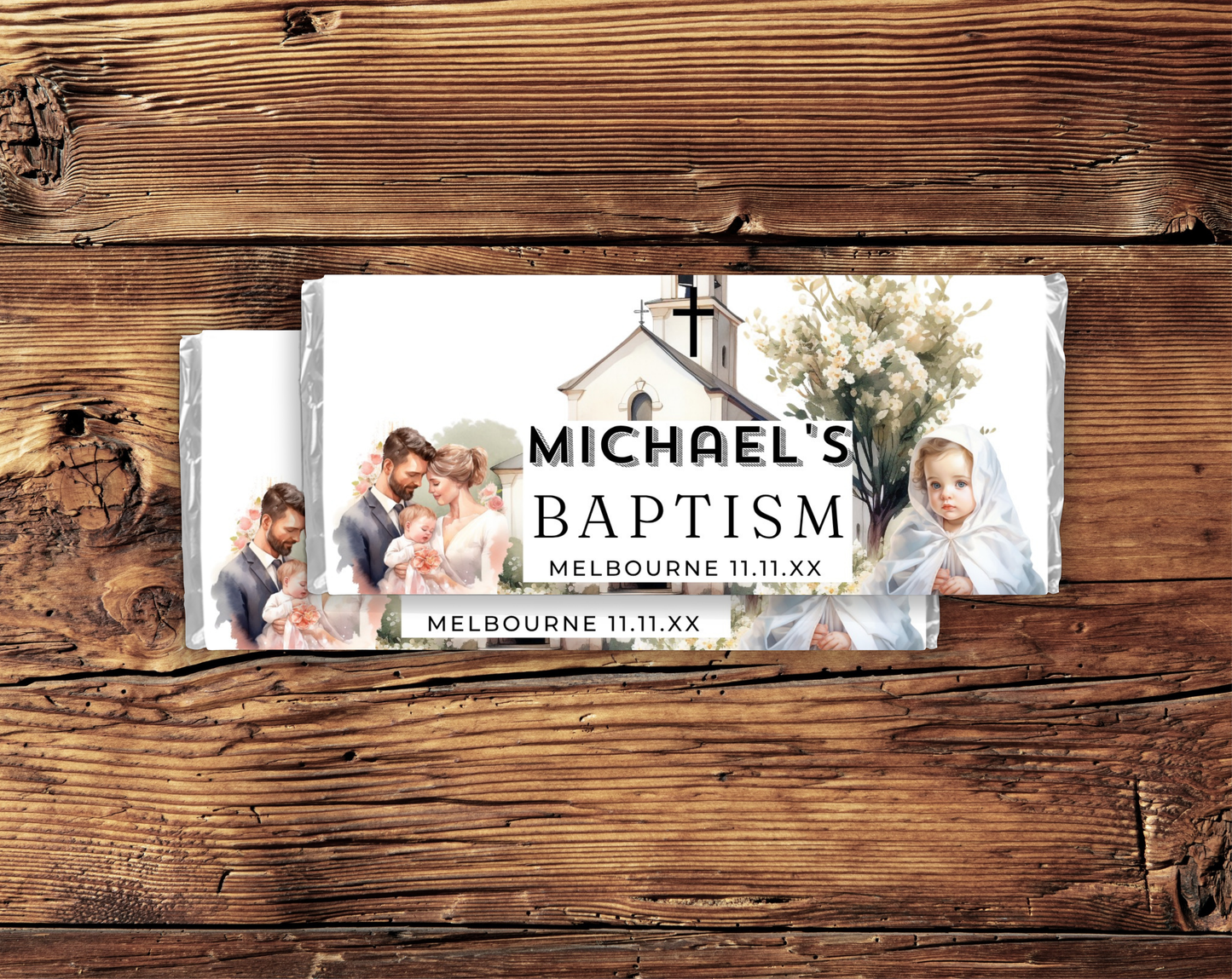 Baptism Aldi Chocolate Bar Wrapper