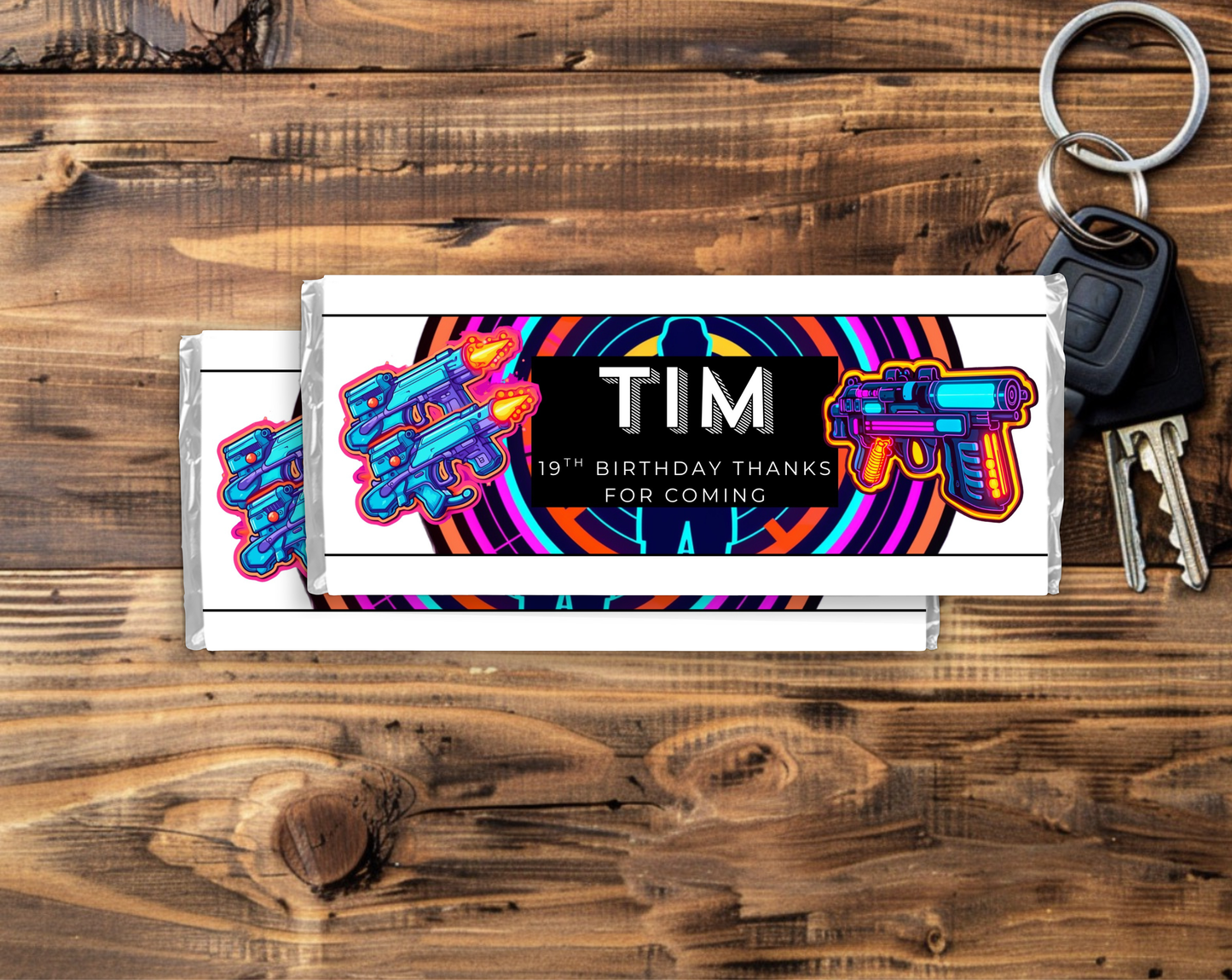 19th Birthday Chocolate Bar Wrapper
