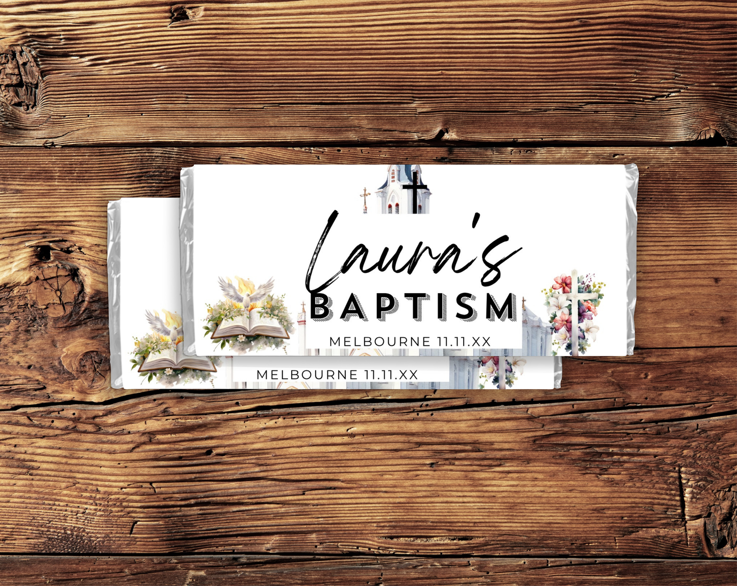 Baptism Aldi Chocolate Bar Wrapper Female