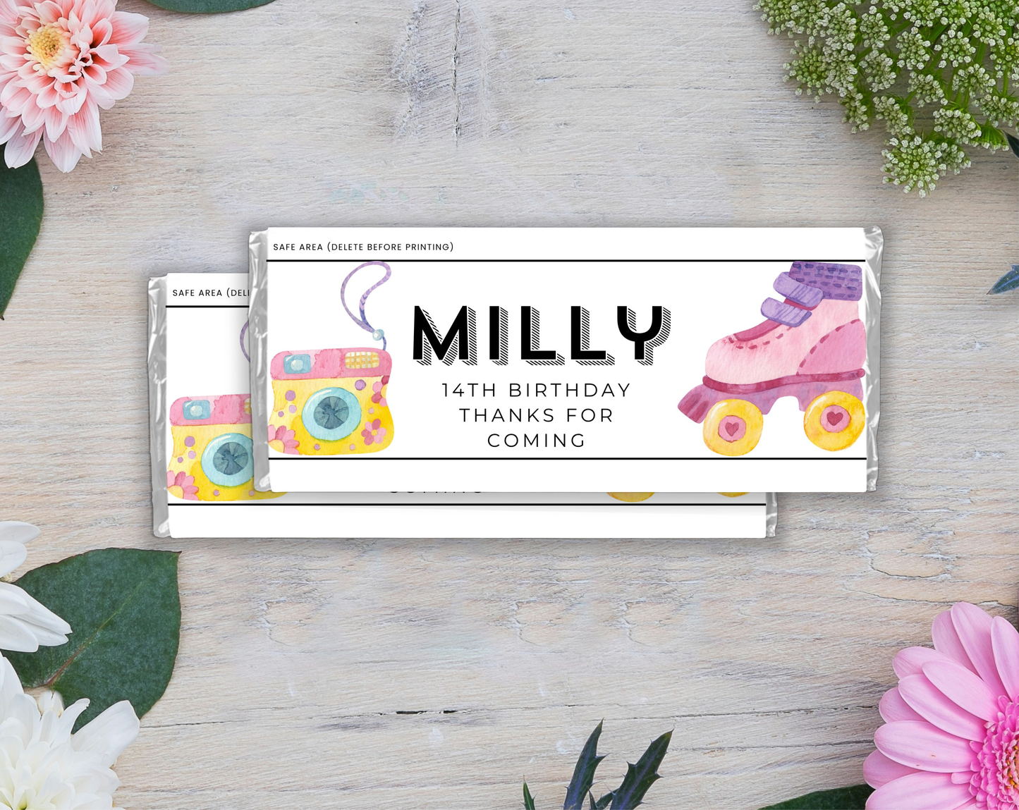 14th Birthday Chocolate Bar Wrapper Female