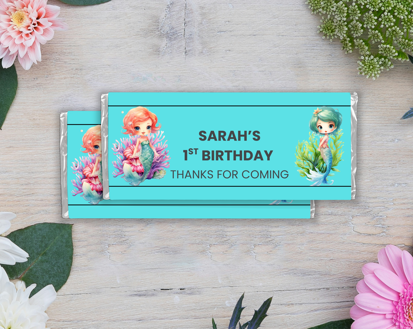 1st Birthday Chocolate Bar Wrapper