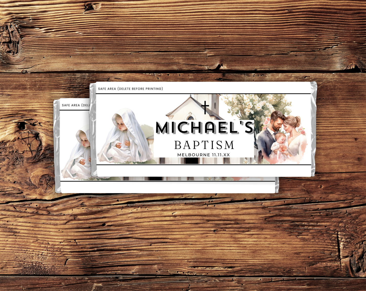 Baptism Hershey Chocolate Bar Wrapper