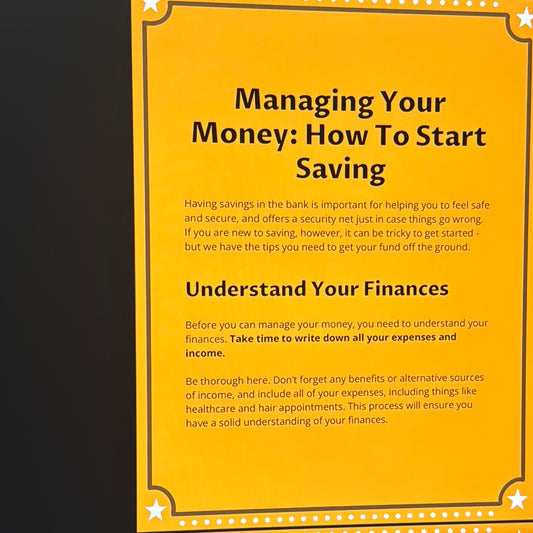 Managing Your Money: How To Start Saving