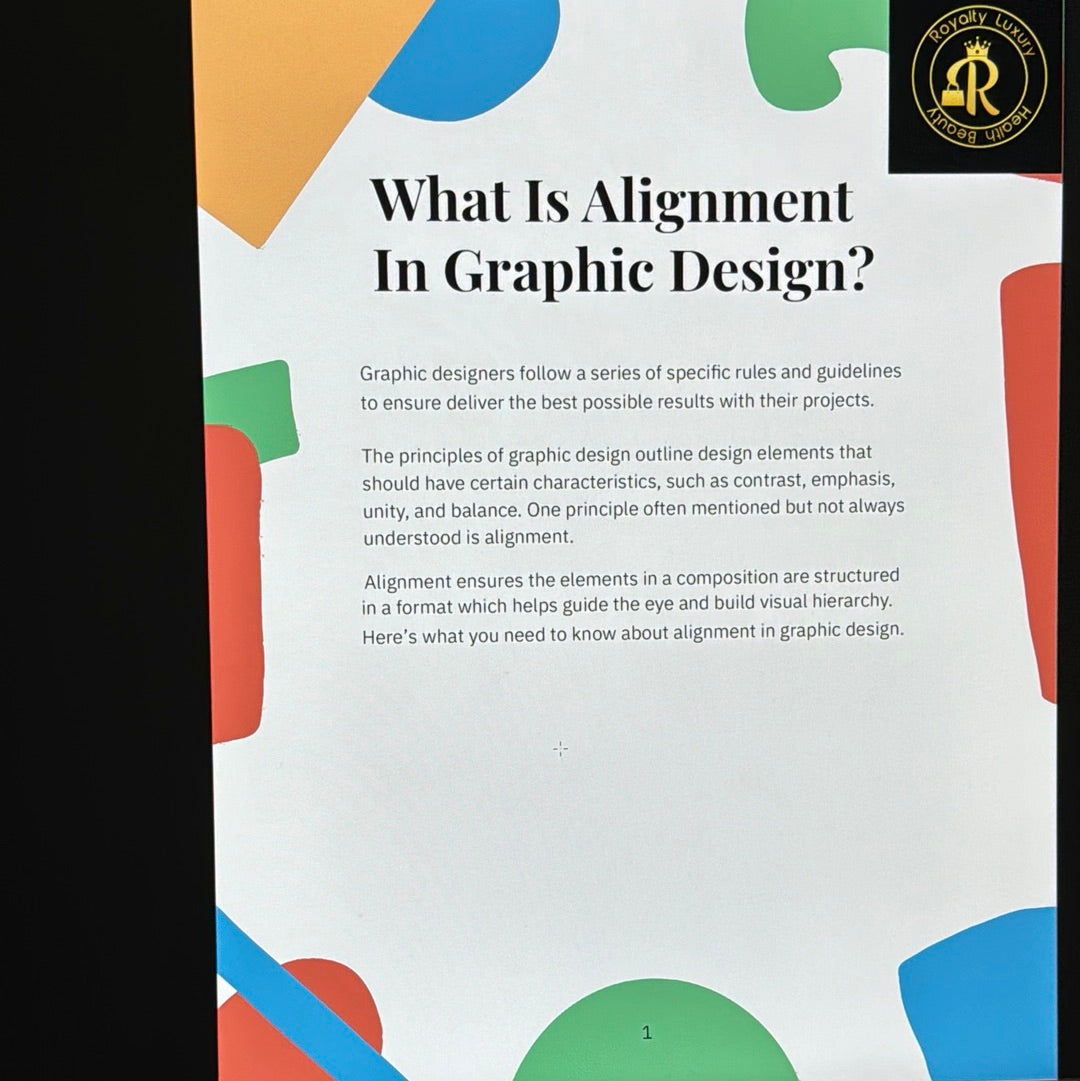 What Is Alignment In Graphic Design | Definition of Alignment in Art