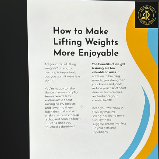 How To Make Lifting Weights More Enjoyable