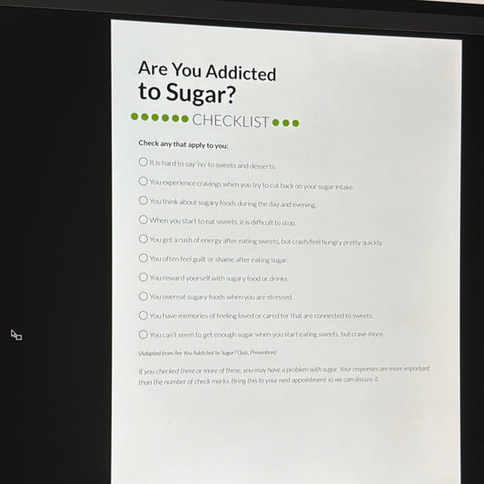 Are You Addicted To Sugar Checklist?
