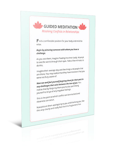 Guided Meditation Resolving Conflicts in Relationships