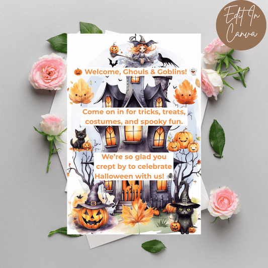Halloween Welcome Sign