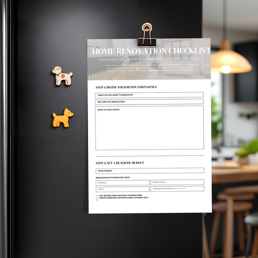 Home Renovation Checklist