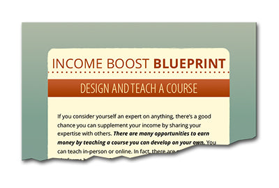 Income Boost Blueprint Design and Teach A Course