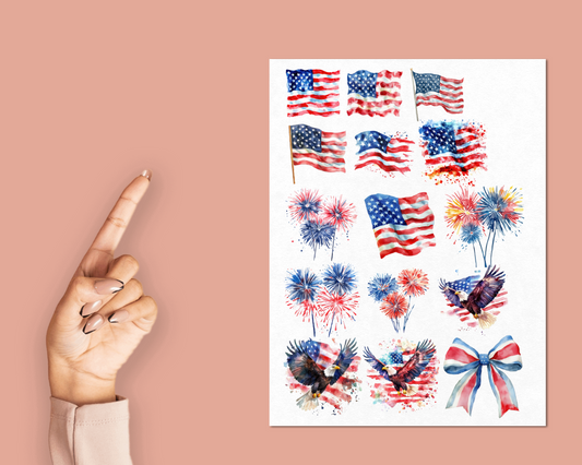 Independence Day Sticker Sheet