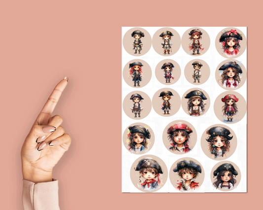 Pirate Sticker Sheet
