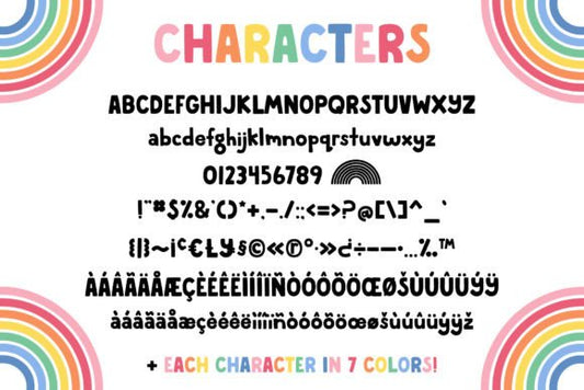 Rainbow Font
