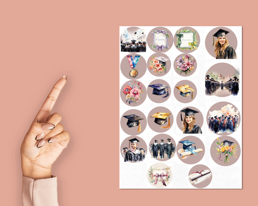 School Graduation Sticker Sheet