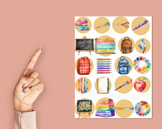 School Sticker Sheet