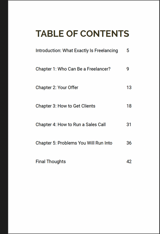 How To Start A Freelancing Business Ebook