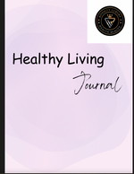 Healthy Living Journal for tracking habits, exercise, meals, self-care, mindfulness, gratitude, goals, and wellness progress