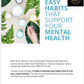 15 Easy Habits That Support Your Mental Health