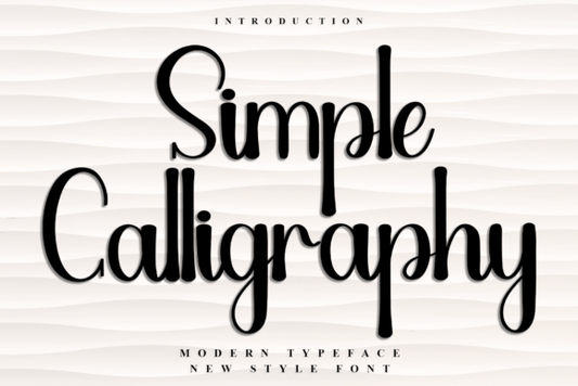 Simple Calligraphy
