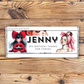 9th Birthday Chocolate Bar Wrapper Female