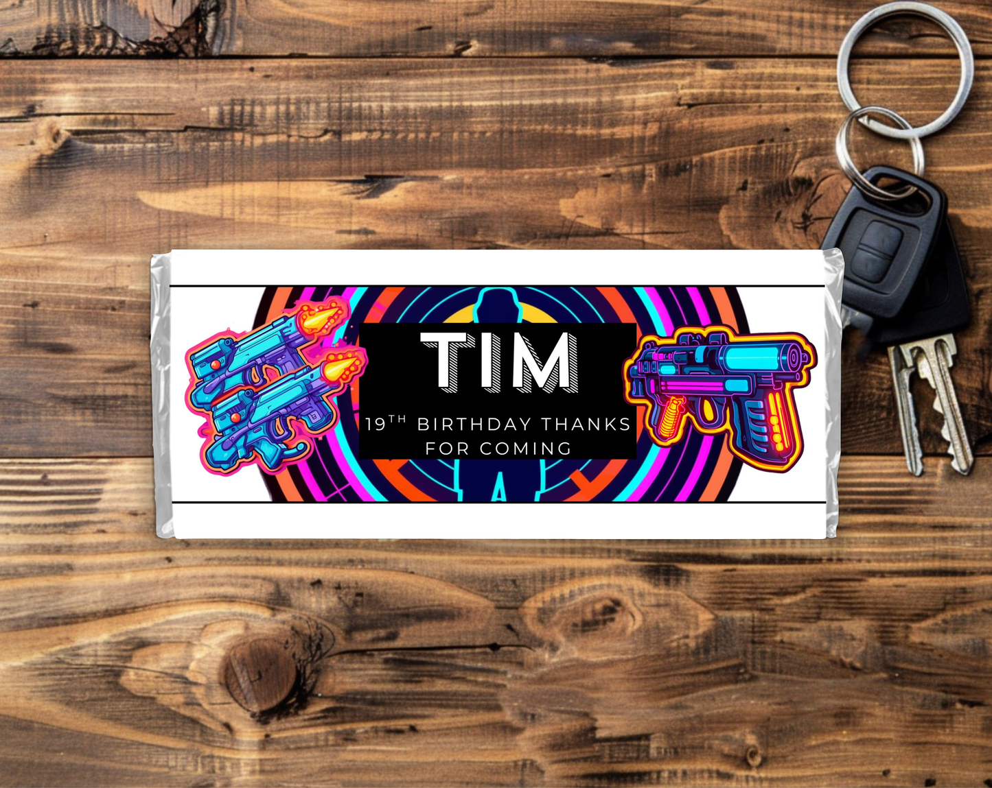 19th Birthday Chocolate Bar Wrapper