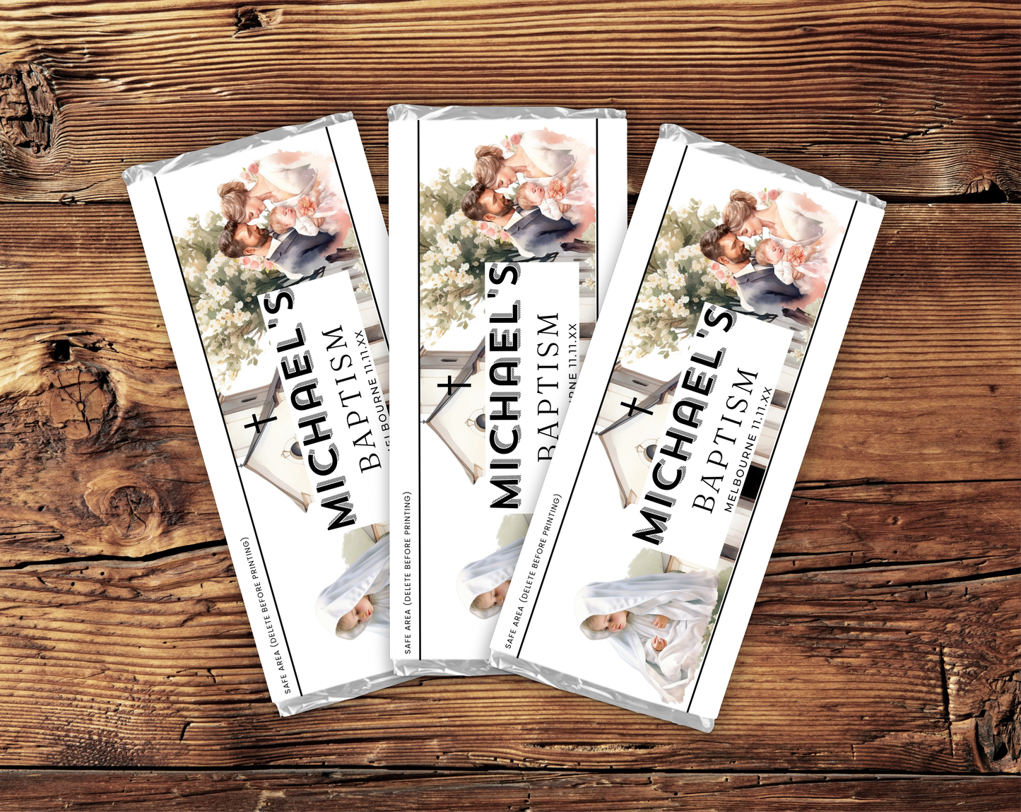 Baptism Hershey Chocolate Bar Wrapper