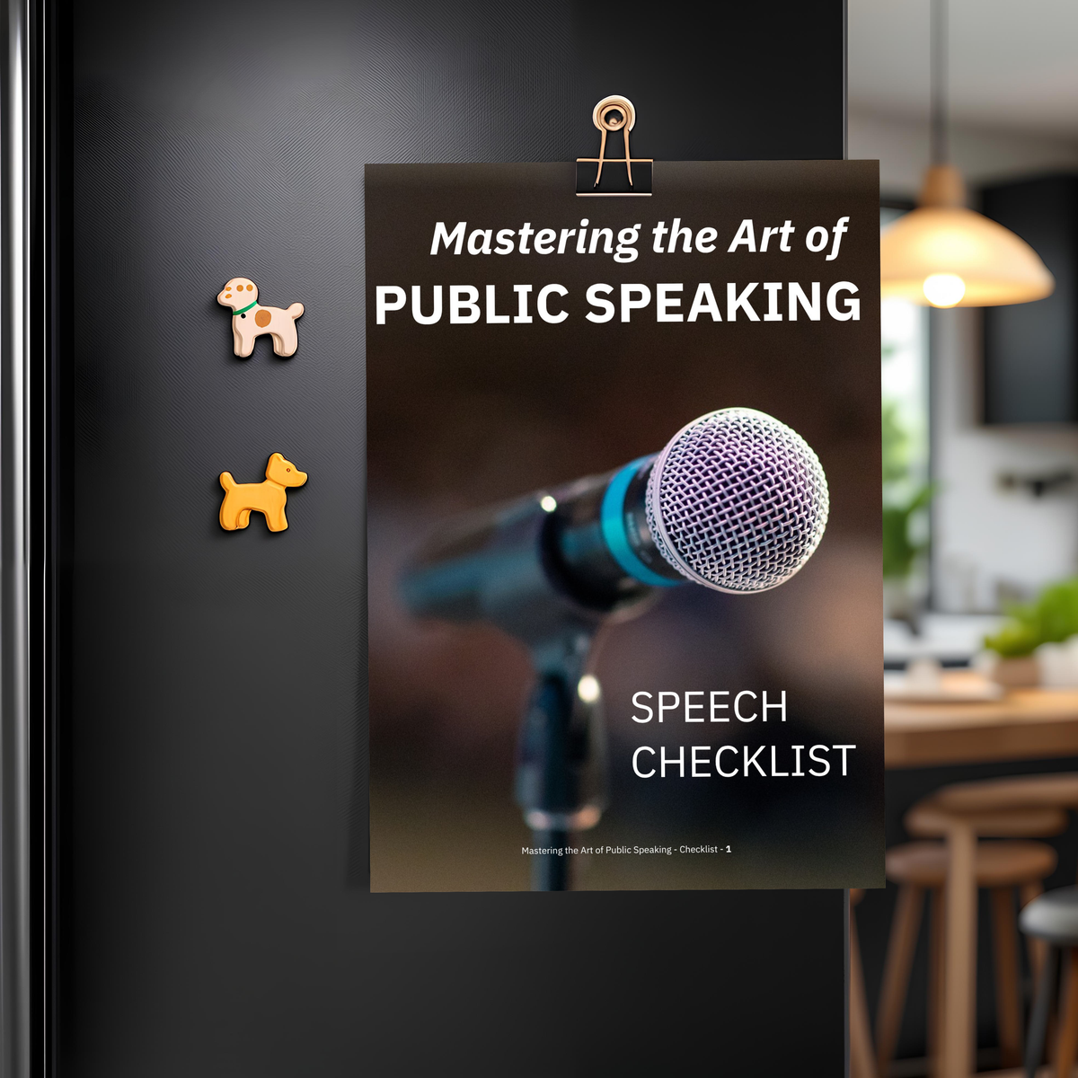 Mastering The Art of Public Speaking Speech Checklist